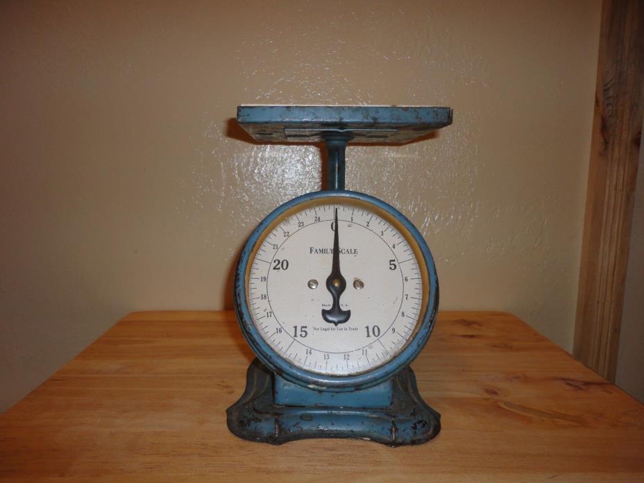 Antique Family Scale 25 lbs - Made In U.S.A.