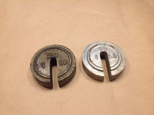 Vintage Cast Iron Hanging Platform Scale Weights