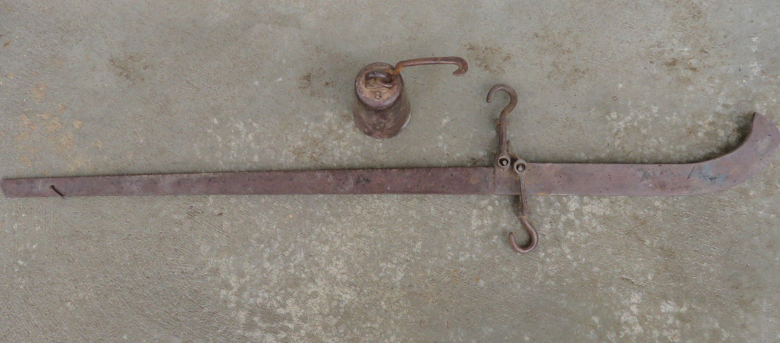 Antique Iron Cotton Tobacco Feed Beam Scale 43 1/4