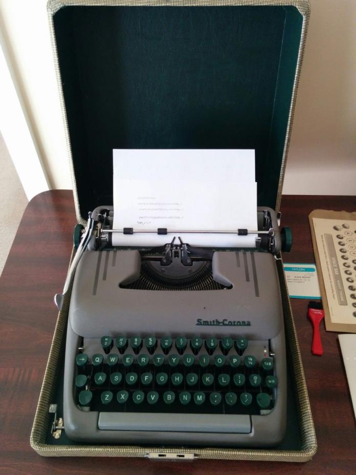 Vintage Smith-Corona Silent Portable Typewriter