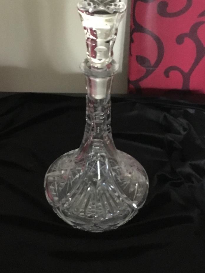 Vintage  1950 - 1960 Waterford Wine Decanter Pinwheel Crystal with Stopper