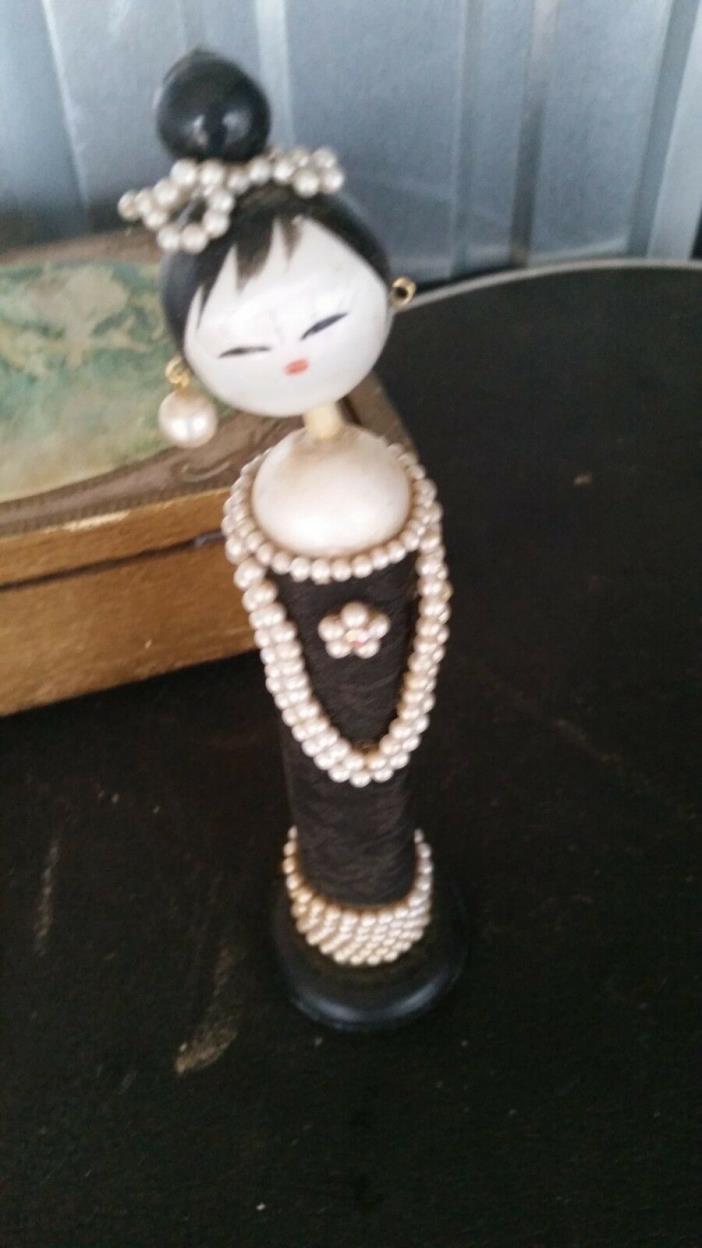 2 Antique pearl accented dolls  rare