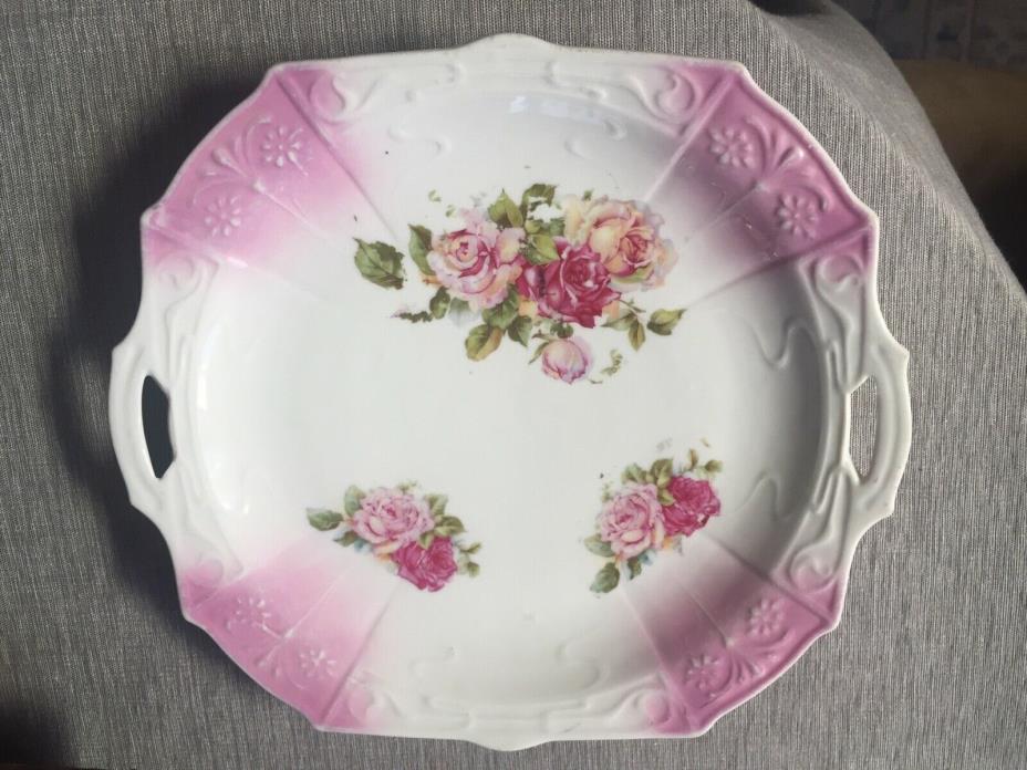 Vintage Hand-Painted Porcelain Plate. Good vintage condition.