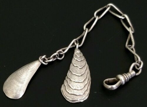 ANTIQUE GEORGE SHIEBLER AMERICAN AESTHETIC STERLING SILVER POCKET WATCH FOB