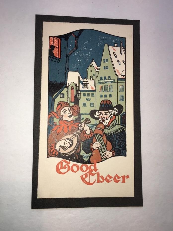 Art Deco Corday & Gross Printers Advertising Graphic Cleveland Oh Good Cheer