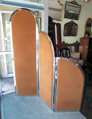 1004-601: Fabulous Art Deco Chrome Room Divider Screen