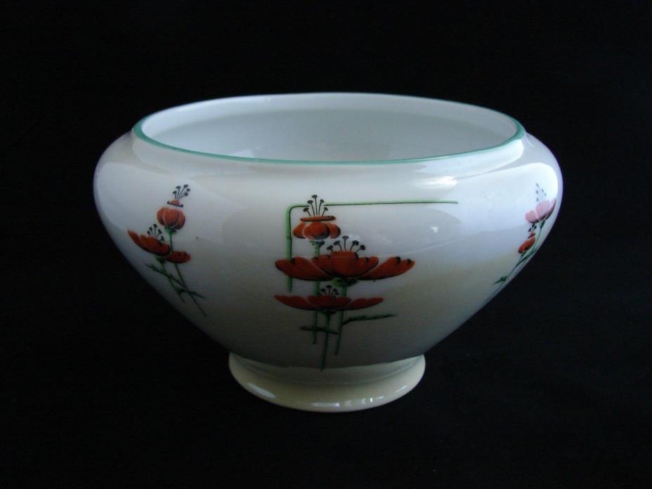Antique Royal Rochester Art Deco Fraunfelter Royalite China Poppy Bowl 5