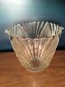 VINTAGE ART DECO CLEAR GLASS FROSTED ICE BUCKET