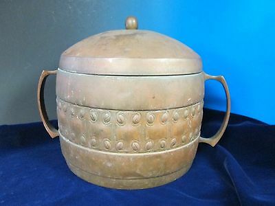Antique Hand Hammered Large Covered Pot WMF Circa 1900 Arts & Crafts Beauty!