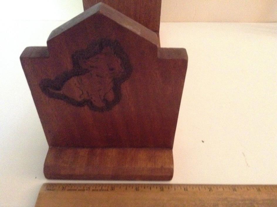 Vintage Child's Book Rack or Shelf/Table Top, Wooden Arts and Craft LOOK!!