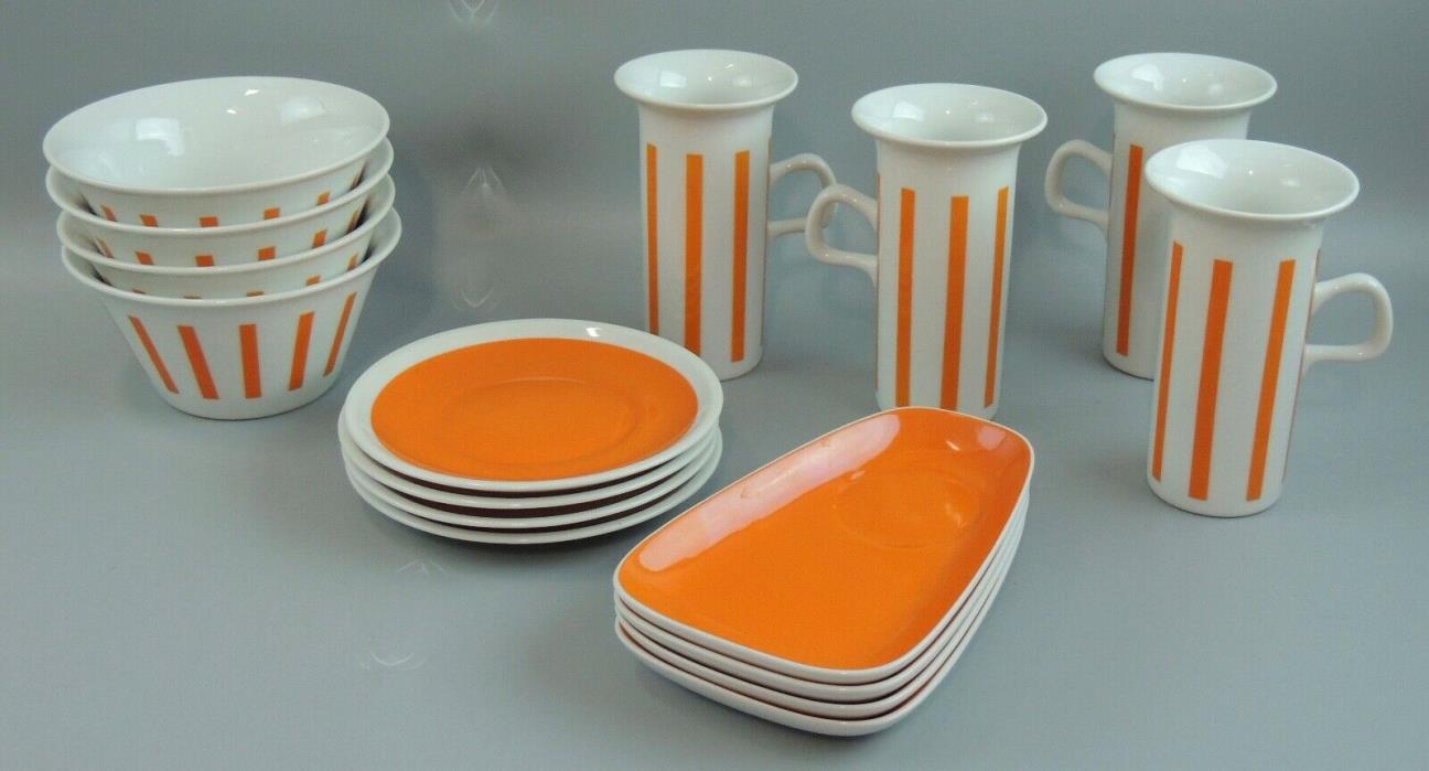Mid-Century La Gardo Tackett Tack Schmid Porcelain Dishes & Mugs Set
