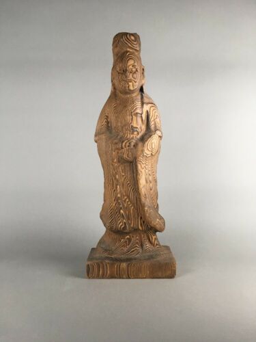 Vintage Mid Century Asian Modern Buddha Wood Carved WITCO Sculpture