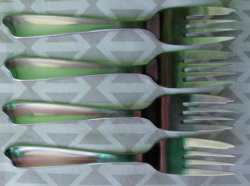 Raymor Stainless Denmark Salad Forks Quistgaard Design Dansk Russel Wright #2