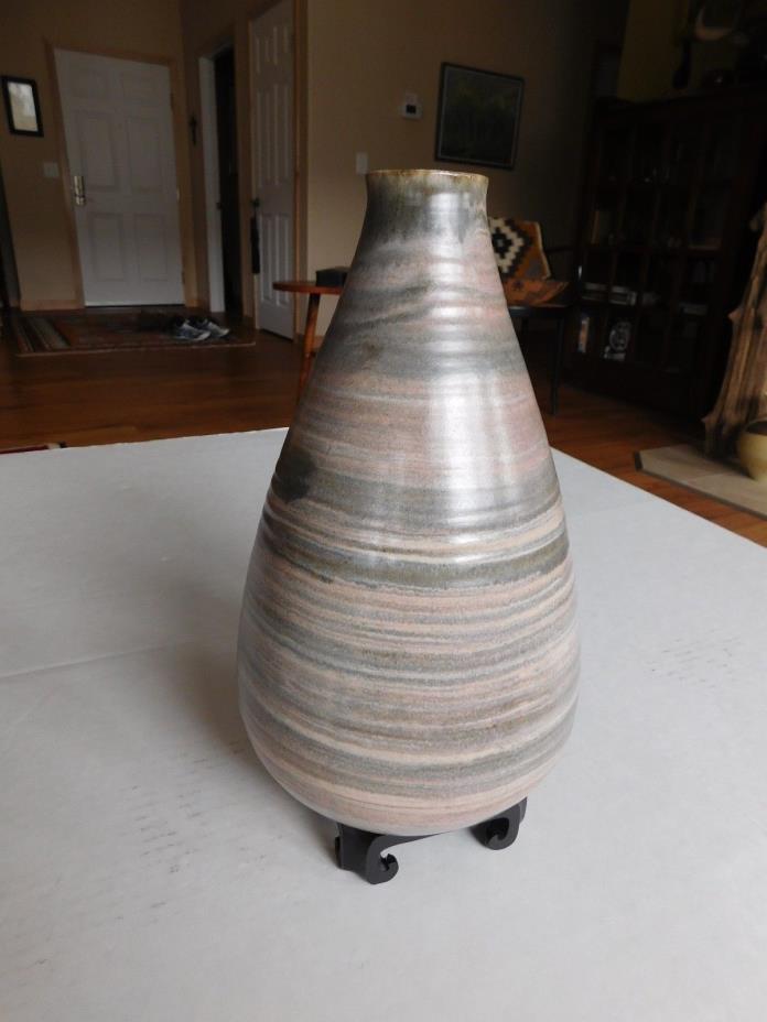 Eugene Deutch Large pottery Vase Chicago Modernism
