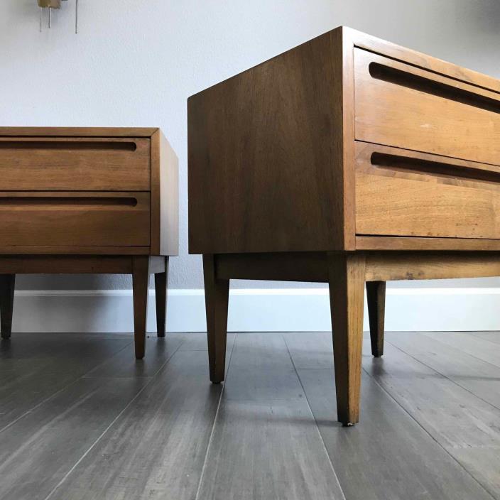 Pair of Mid Century Nightstands End or Side Tables by Martisnville