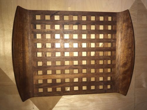 VINTAGE MID CENTURY DANSK TEAK WOOD SERVING TRAY THAILAND Rare Nice