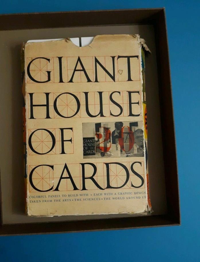 EAMES ' Giant House of Cards ' - original complete 1953 set - MID CENTURY MODERN
