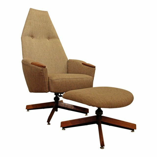 Mid-Century Modern Adrian Pearsall Lounge Chair & Ottoman 2174C