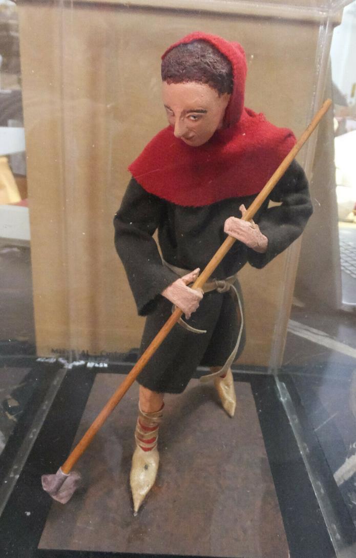 Encased Medieval Costume Figure from Newark Museum