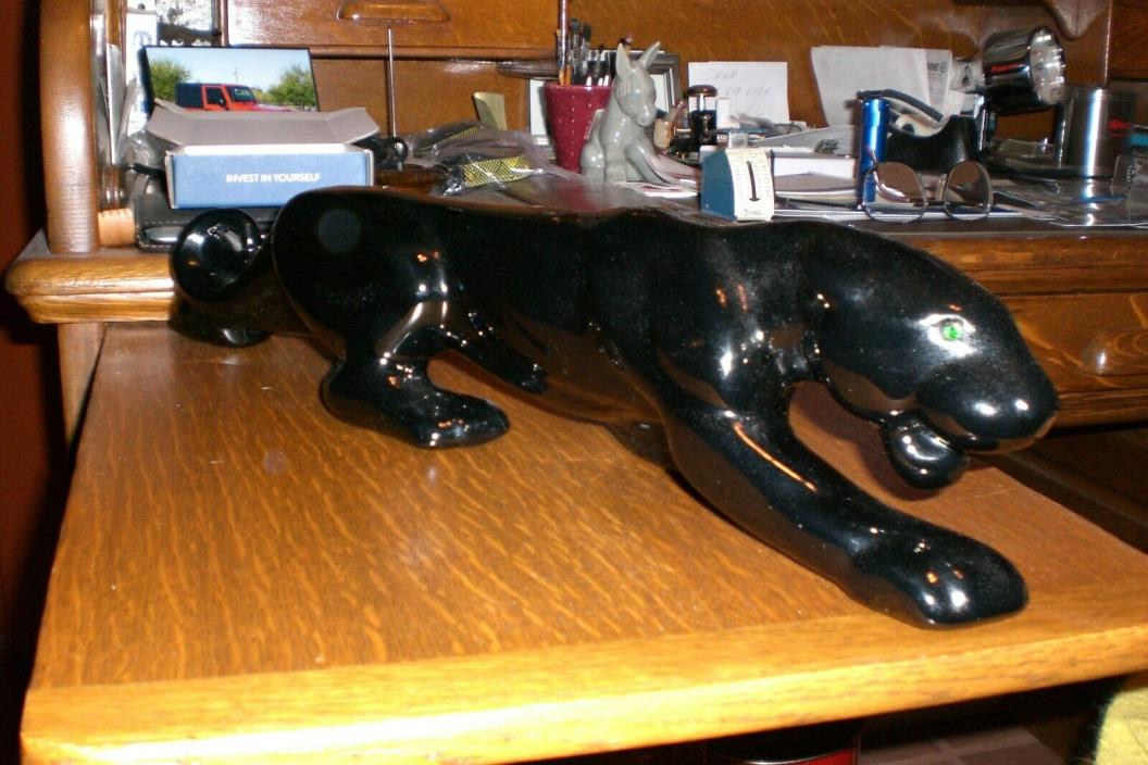 Ceramic Black Panthers, 50's retro - 2 Available- FREE SHIPPING