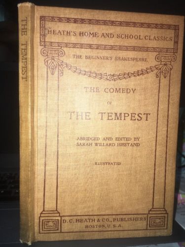 The Beginner’s Shakespeare The Comedy Of The Tempest 1900 DC Heath & Co
