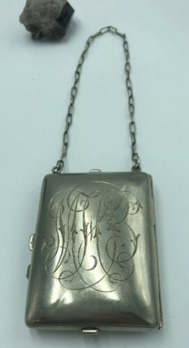 Gorgeous Antique Victorian German Silver Coin Purse