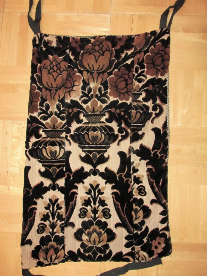 Antique Victorian, Edwardian Velvet & Wool Seat Cover, Cushion or Table Mat