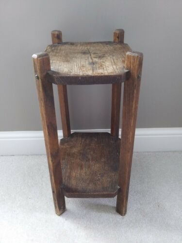 Rustic Primitive Wooden Country Farm Furniture End Table Solid Wood