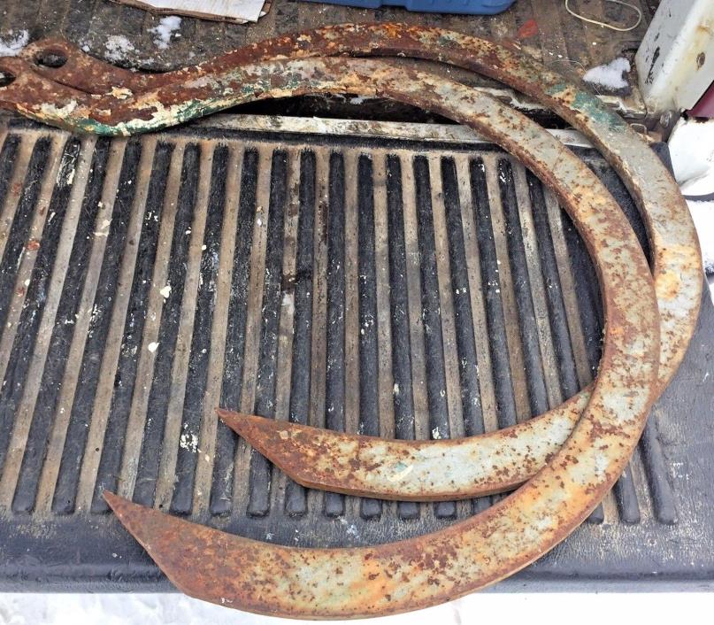Large Antique Scaffhold Hook  30'' plus Rusty Crackled Paint Huge