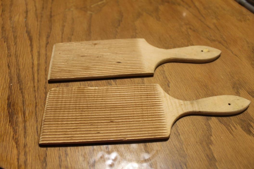 2 Old Wooden Paddles