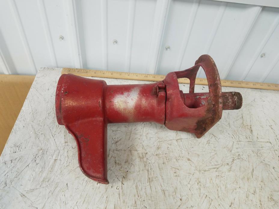 Vintage Country Painted Red Cast Iron Water Pitcher Hand Pump 