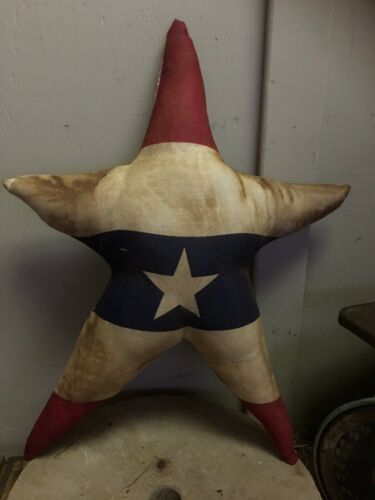 Primitive handmade Americana Star Flag Pillow
