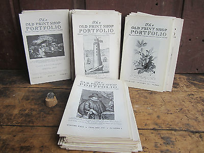 Antique Book Pamphlet Large Run Old Print Shop PORTFOLIO Magazine 1951-67