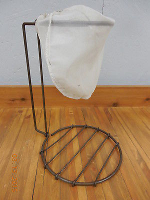 Primitive Antique Metal Fruit Food Canning Strainer  <