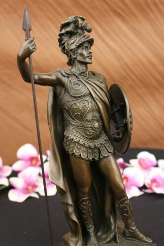 Bronze Sculpture Statue Roman Legion Soldier Warrior Marble Figure Warrior Gift
