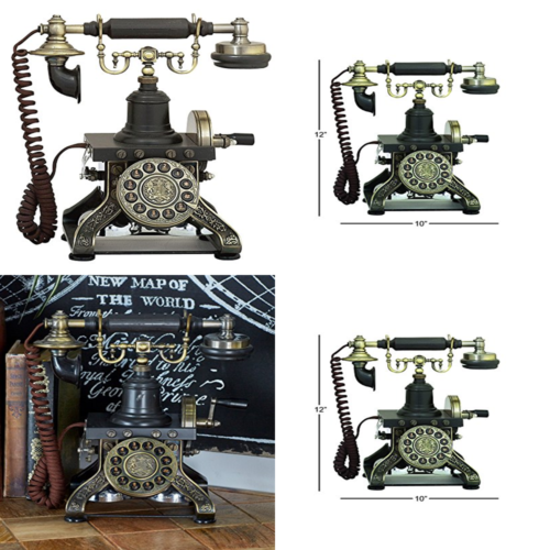 Functional Antique Style Telephone GOLD 12