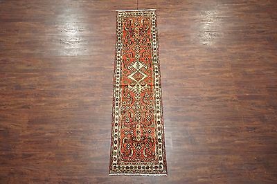 2X10 Lilihan Herati Persian Runner Antique Hand-Knotted Wool Oriental Area Rug