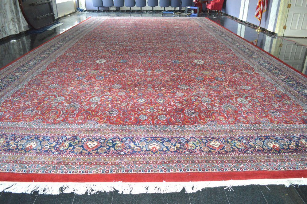 Genuine PERSIAN RUG - Corporate Owned Palace sized Colossal 38' x 20'  EXCELLENT