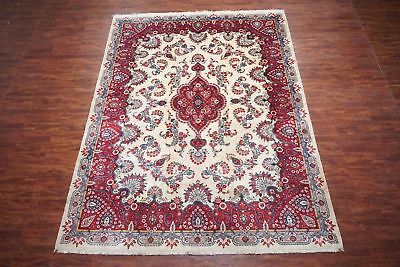 Vintage 10X13 Fine 1970s Hand-Knotted Wool Area Rug Oriental Carpet (9.8 x 12.10