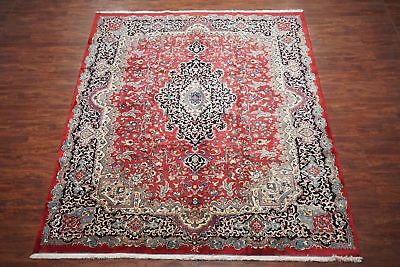 Fine 10X11 Signed Antique Hand-Knotted Wool Area Rug Oriental Carpet (9.9 x 11.3