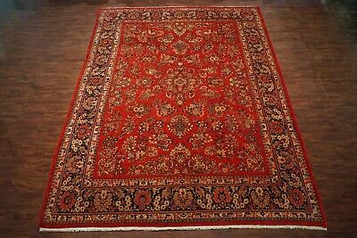 13X16 Persian Antique Sarouk Hand-Knotted Wool Area Rug 1920's Oriental Carpet