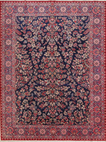 Unparalleled Vegetable Dye Floral 10x14 Wool Persian Mood Moud Oriental Area Rug