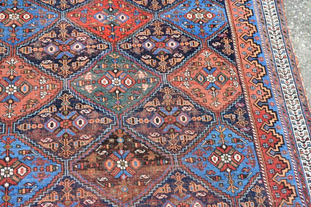 Persian Tribal Rug 5x6 nice colors