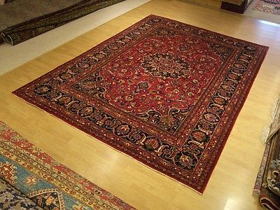 SIGNED High Quality 8.3 x 11.5 Handmade Antique Persian Oriental Fine Wool Rug