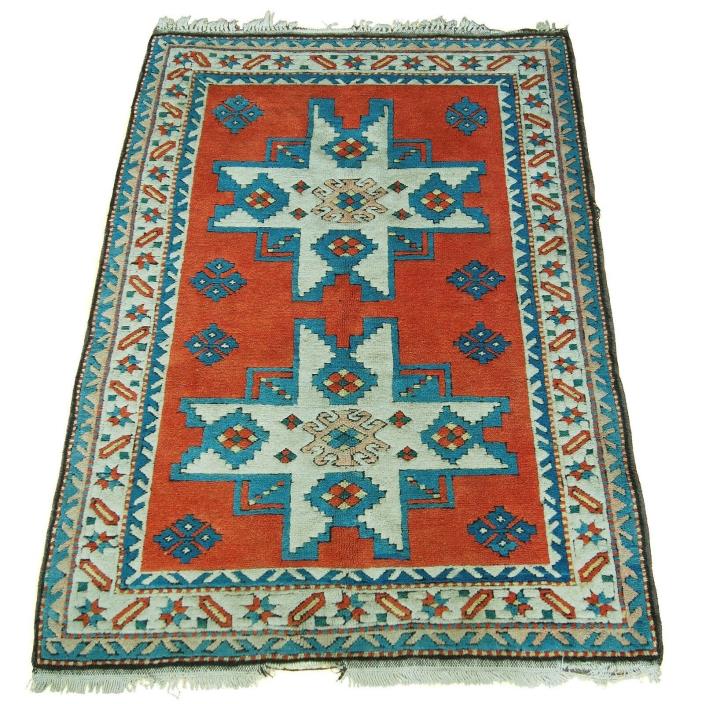 TURKISH Vintage Hand Made Nigde Kars Rug Carpet 170cm x 126cm