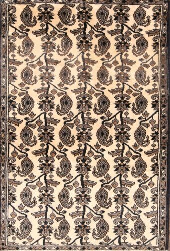 All Over Design 3x5 Ivory Gabbeh Area Rug Oriental Carpet 5' 2