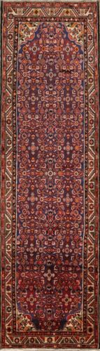 Unequaled 13X4 Hamedan Floral Runner Oriental Handmade Carpet 13'0