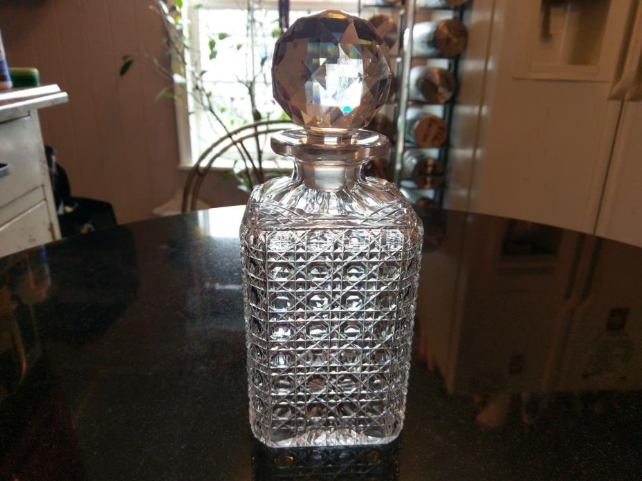 Stunning Antique Cut Glass Apothecary Decanter