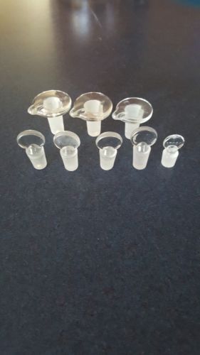 Glass Apothecary Bottle Stoppers *** Lot of 9!!!!