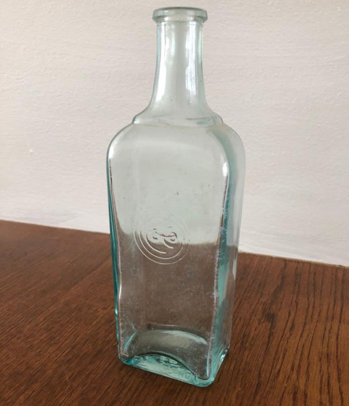 Antique Apothecary Bottle Aqua Colgate & Co. Perfurmers New York